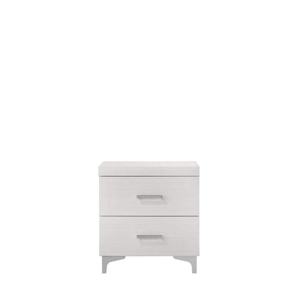 Acme Casilda 2-Drawer Wooden Nightstand in White